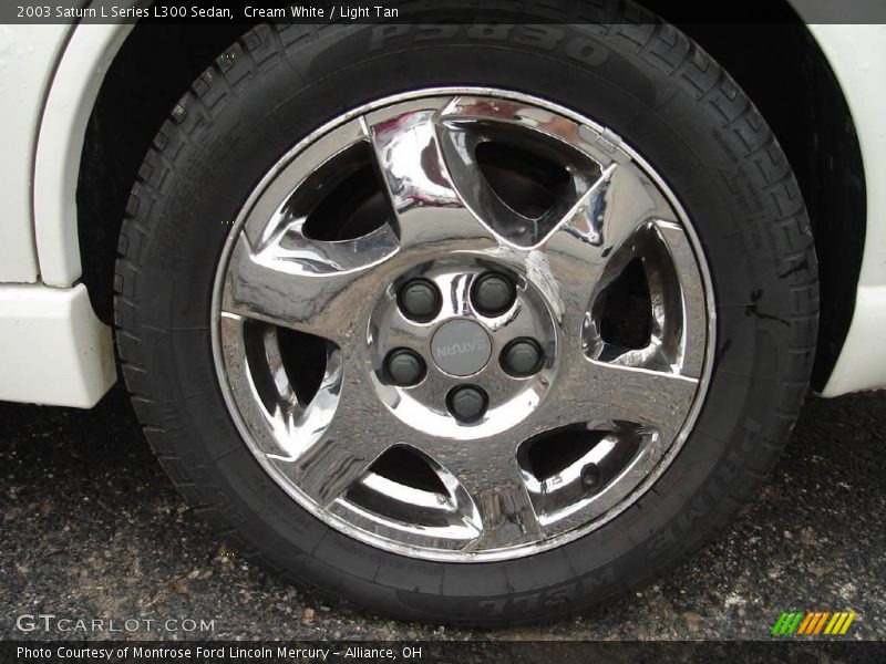 Cream White / Light Tan 2003 Saturn L Series L300 Sedan