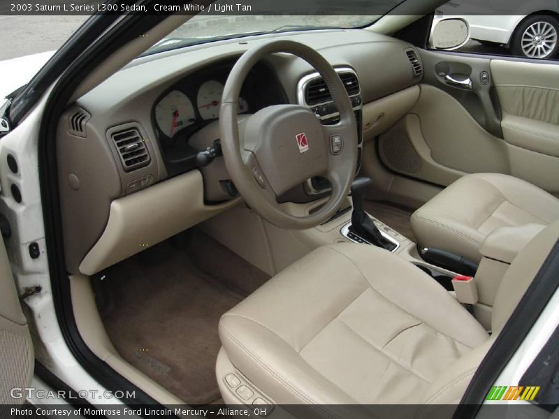 Cream White / Light Tan 2003 Saturn L Series L300 Sedan