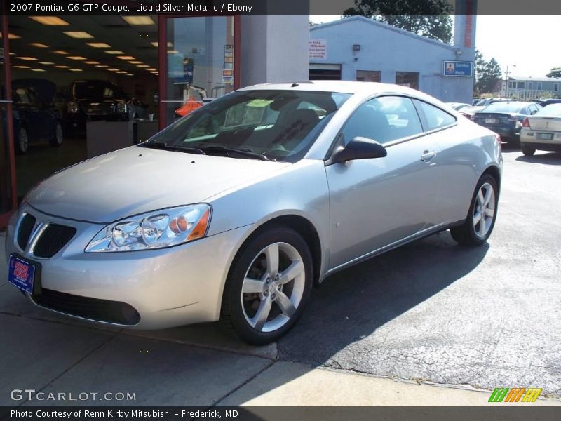 Liquid Silver Metallic / Ebony 2007 Pontiac G6 GTP Coupe