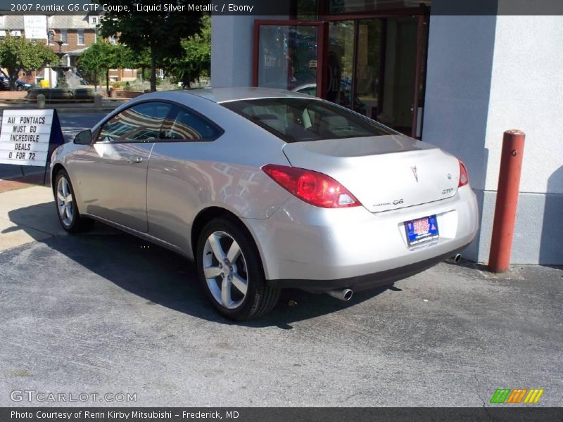 Liquid Silver Metallic / Ebony 2007 Pontiac G6 GTP Coupe
