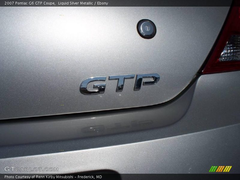 Liquid Silver Metallic / Ebony 2007 Pontiac G6 GTP Coupe