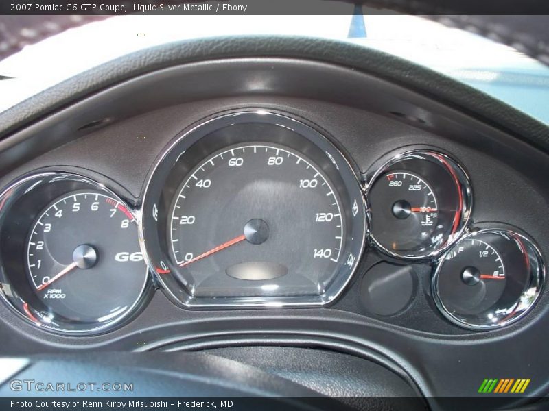 Liquid Silver Metallic / Ebony 2007 Pontiac G6 GTP Coupe