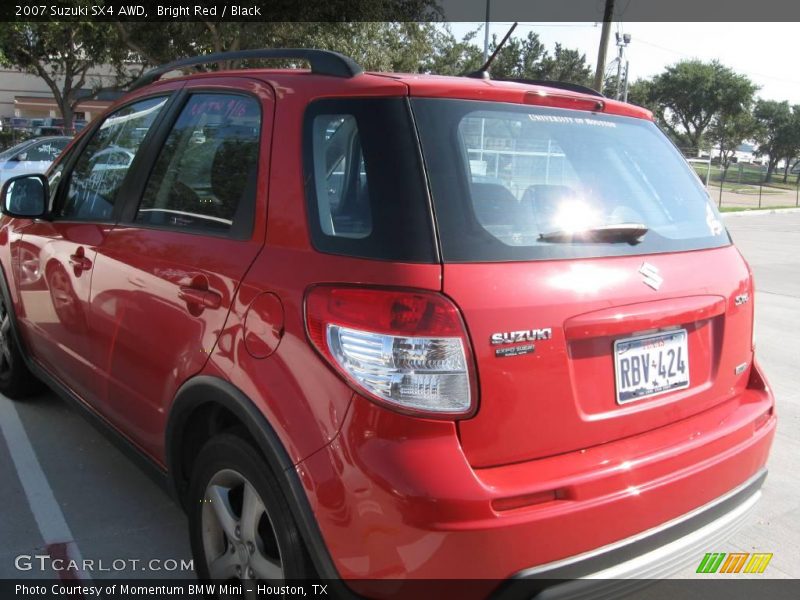 Bright Red / Black 2007 Suzuki SX4 AWD