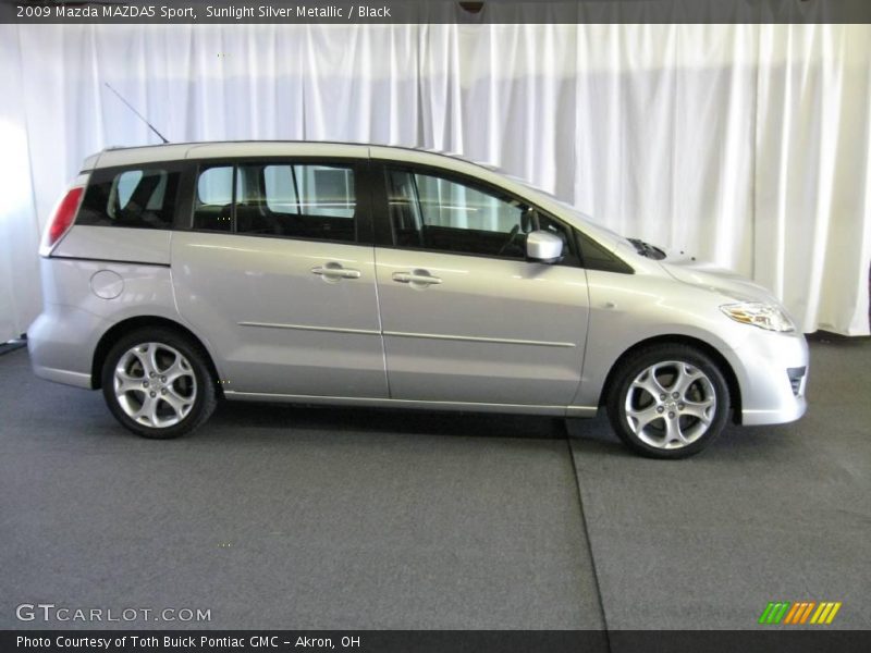 Sunlight Silver Metallic / Black 2009 Mazda MAZDA5 Sport