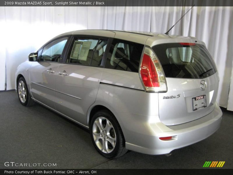 Sunlight Silver Metallic / Black 2009 Mazda MAZDA5 Sport