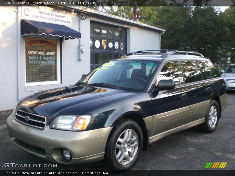Dark Blue Pearl / Gray 2000 Subaru Outback Wagon