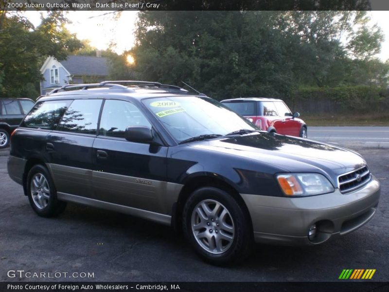 Dark Blue Pearl / Gray 2000 Subaru Outback Wagon