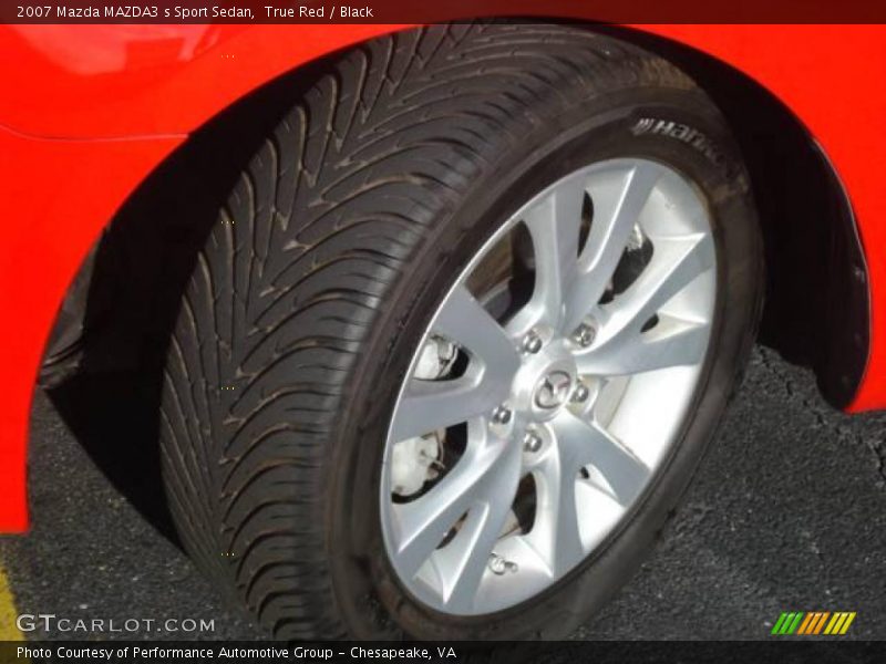 True Red / Black 2007 Mazda MAZDA3 s Sport Sedan