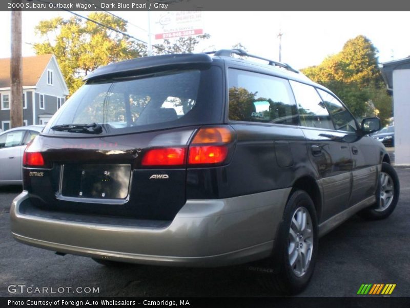 Dark Blue Pearl / Gray 2000 Subaru Outback Wagon