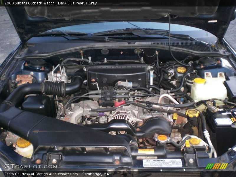 Dark Blue Pearl / Gray 2000 Subaru Outback Wagon