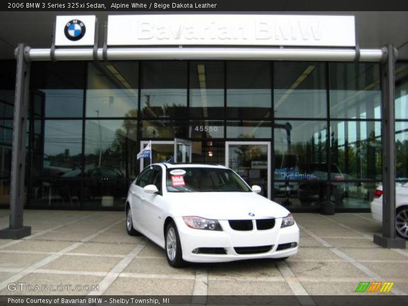 Alpine White / Beige Dakota Leather 2006 BMW 3 Series 325xi Sedan