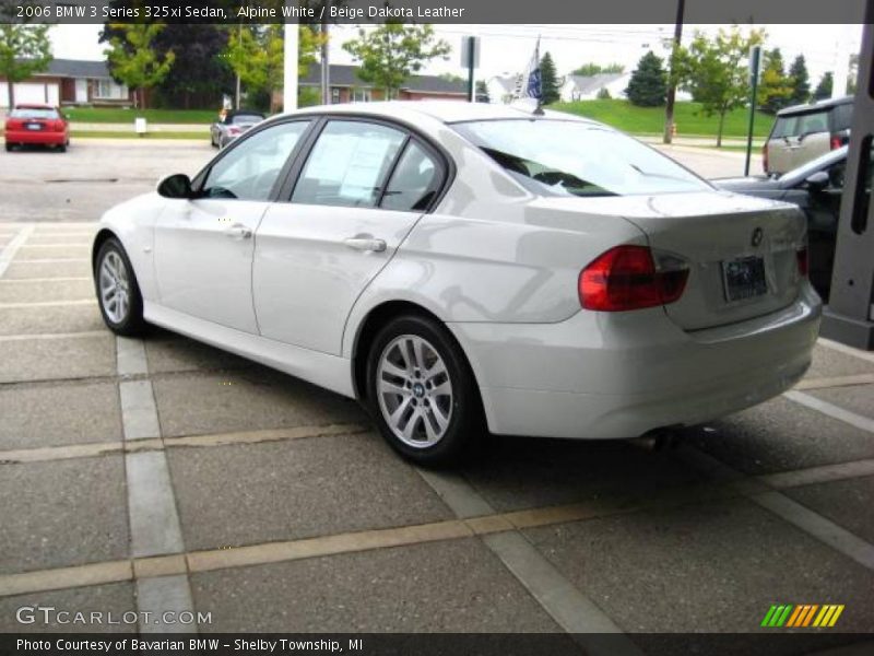Alpine White / Beige Dakota Leather 2006 BMW 3 Series 325xi Sedan