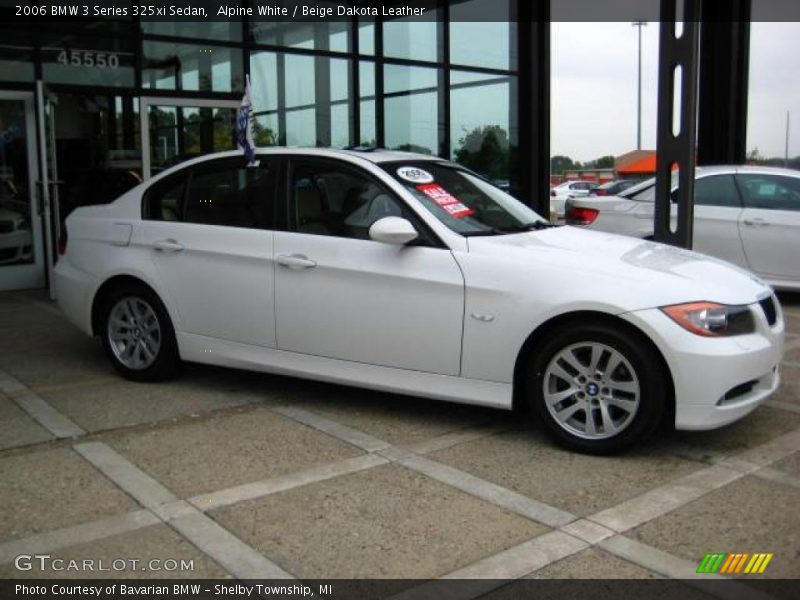 Alpine White / Beige Dakota Leather 2006 BMW 3 Series 325xi Sedan