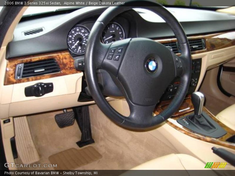 Alpine White / Beige Dakota Leather 2006 BMW 3 Series 325xi Sedan