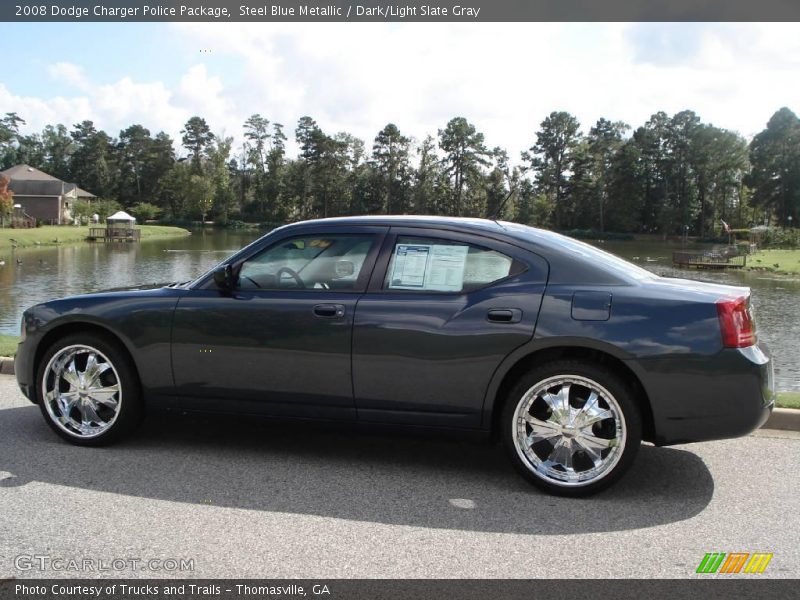 Steel Blue Metallic / Dark/Light Slate Gray 2008 Dodge Charger Police Package