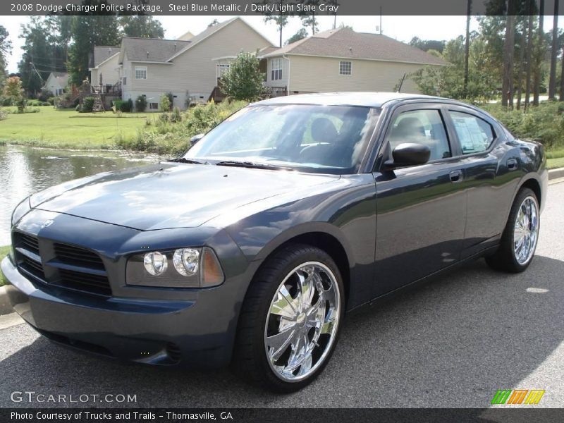Steel Blue Metallic / Dark/Light Slate Gray 2008 Dodge Charger Police Package