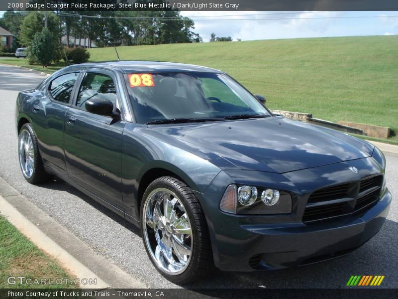 Steel Blue Metallic / Dark/Light Slate Gray 2008 Dodge Charger Police Package