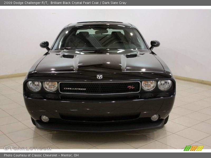 Brilliant Black Crystal Pearl Coat / Dark Slate Gray 2009 Dodge Challenger R/T