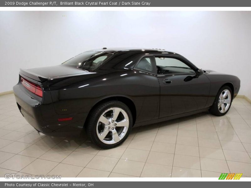Brilliant Black Crystal Pearl Coat / Dark Slate Gray 2009 Dodge Challenger R/T