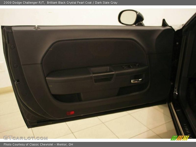 Brilliant Black Crystal Pearl Coat / Dark Slate Gray 2009 Dodge Challenger R/T