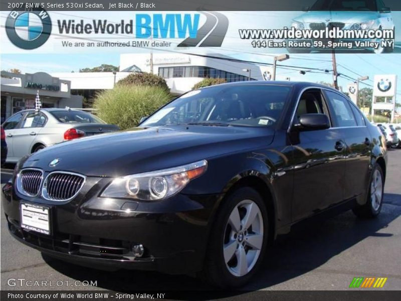 Jet Black / Black 2007 BMW 5 Series 530xi Sedan