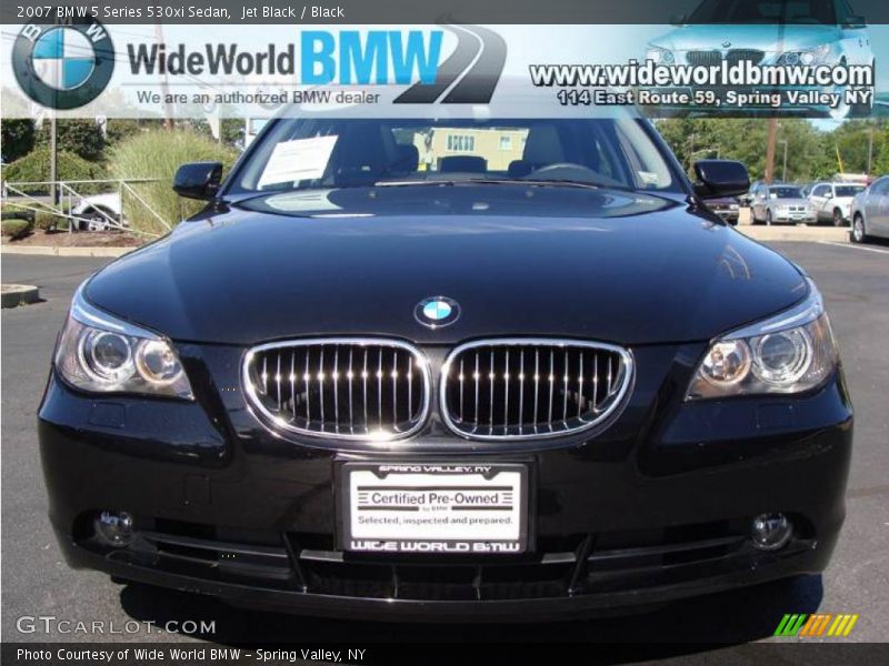 Jet Black / Black 2007 BMW 5 Series 530xi Sedan