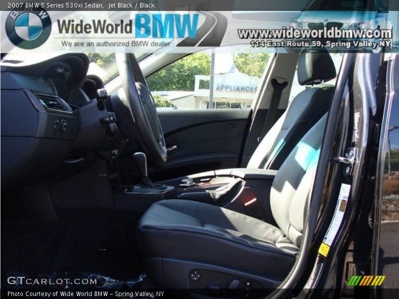 Jet Black / Black 2007 BMW 5 Series 530xi Sedan