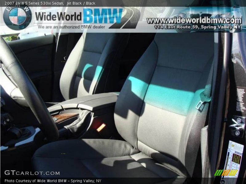 Jet Black / Black 2007 BMW 5 Series 530xi Sedan