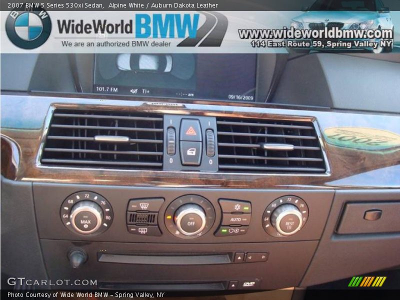 Alpine White / Auburn Dakota Leather 2007 BMW 5 Series 530xi Sedan
