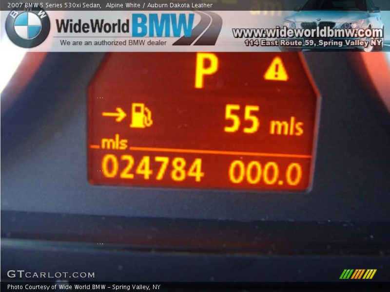 Alpine White / Auburn Dakota Leather 2007 BMW 5 Series 530xi Sedan