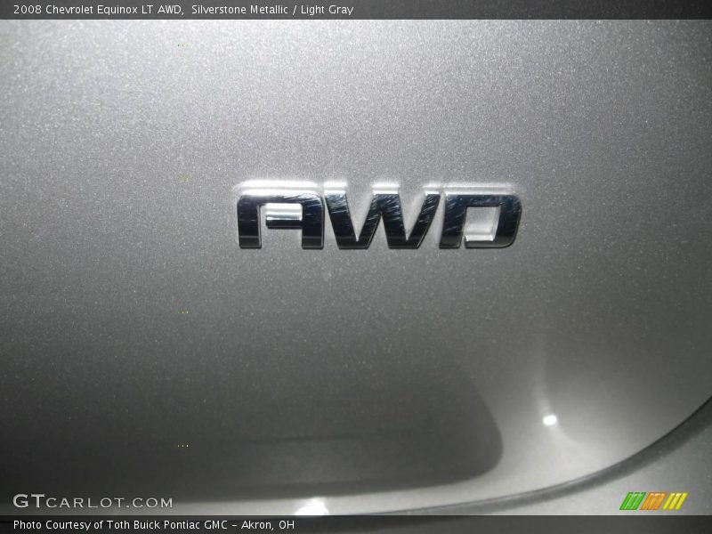 Silverstone Metallic / Light Gray 2008 Chevrolet Equinox LT AWD