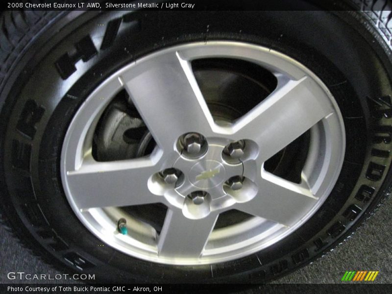 Silverstone Metallic / Light Gray 2008 Chevrolet Equinox LT AWD