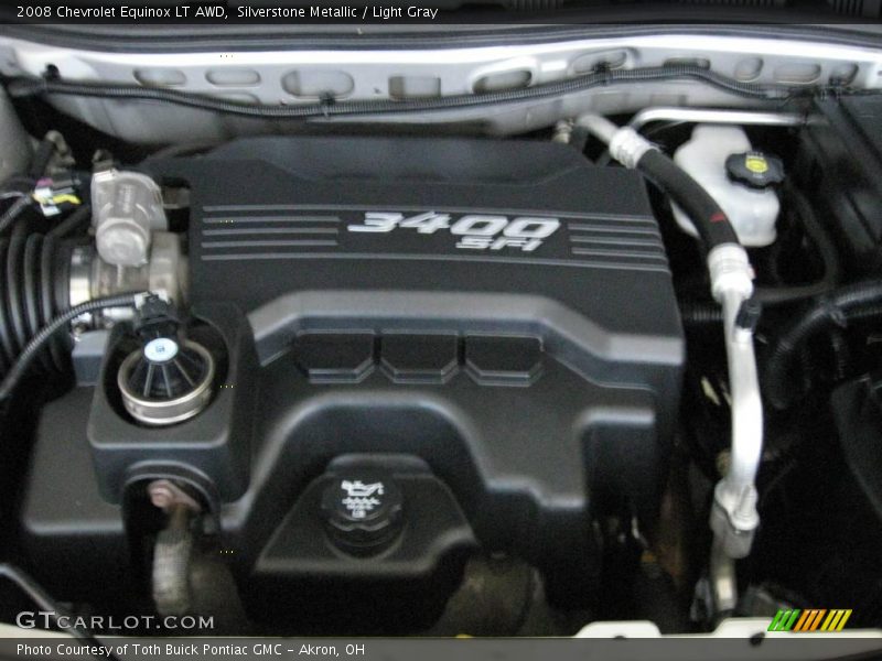 Silverstone Metallic / Light Gray 2008 Chevrolet Equinox LT AWD