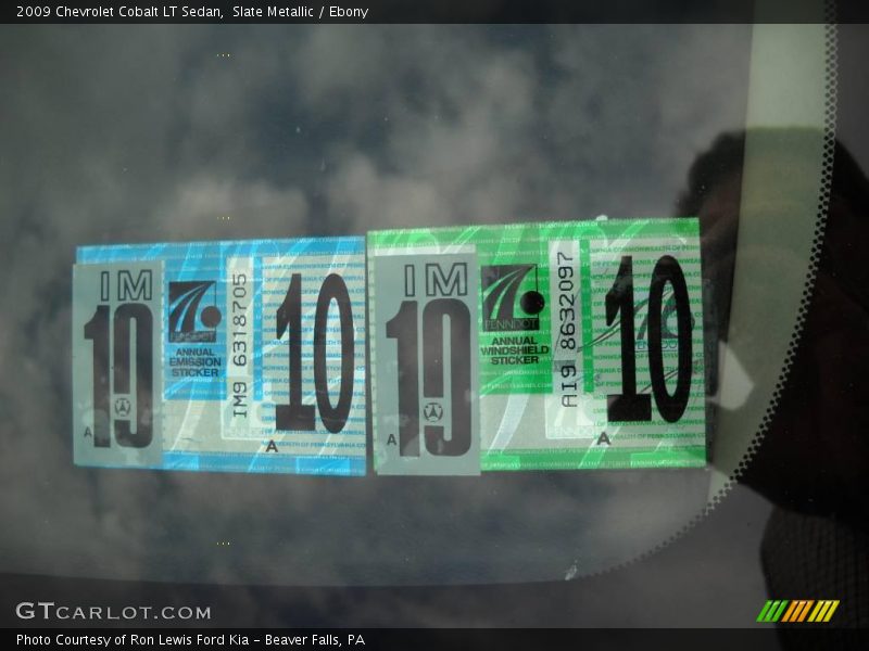 Slate Metallic / Ebony 2009 Chevrolet Cobalt LT Sedan