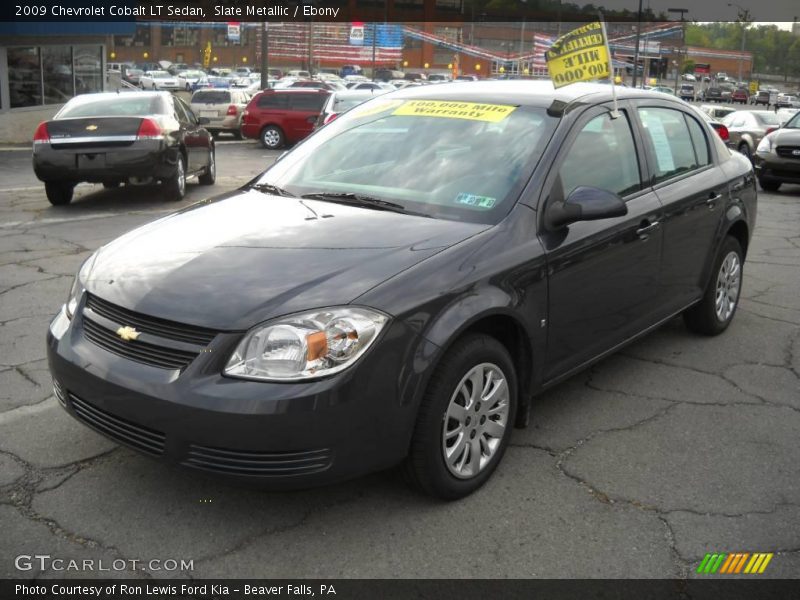 Slate Metallic / Ebony 2009 Chevrolet Cobalt LT Sedan