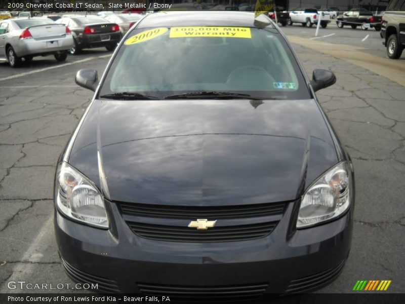 Slate Metallic / Ebony 2009 Chevrolet Cobalt LT Sedan