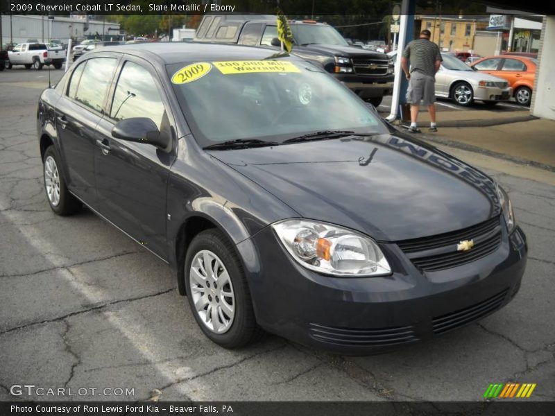 Slate Metallic / Ebony 2009 Chevrolet Cobalt LT Sedan