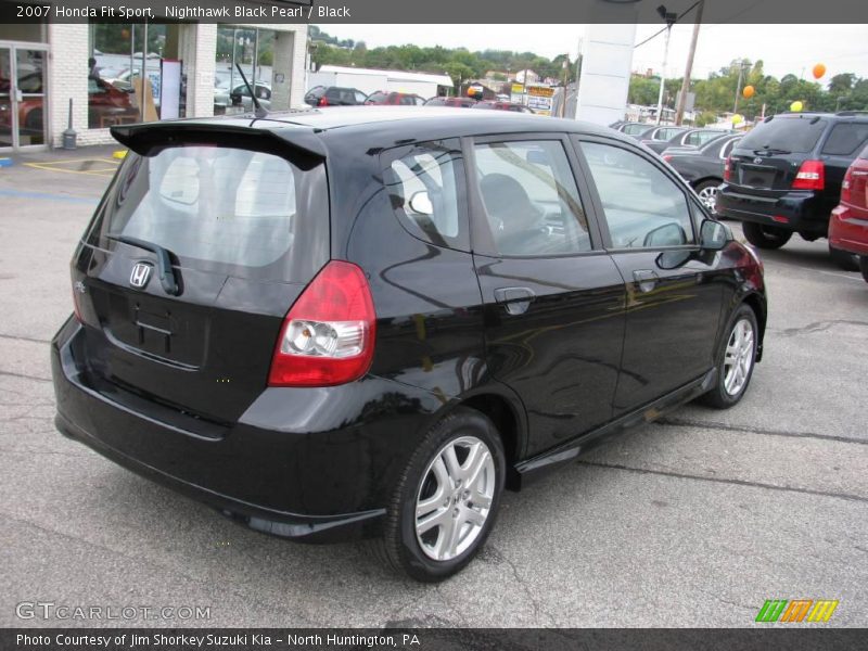 Nighthawk Black Pearl / Black 2007 Honda Fit Sport