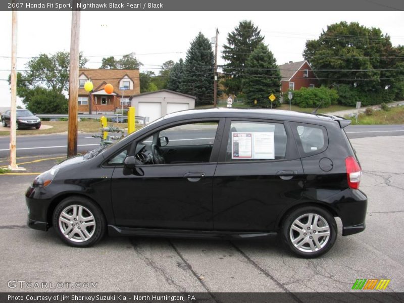 Nighthawk Black Pearl / Black 2007 Honda Fit Sport
