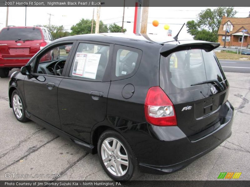 Nighthawk Black Pearl / Black 2007 Honda Fit Sport
