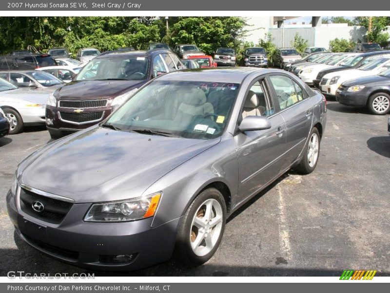 Steel Gray / Gray 2007 Hyundai Sonata SE V6