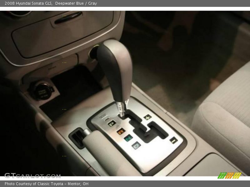 Deepwater Blue / Gray 2008 Hyundai Sonata GLS