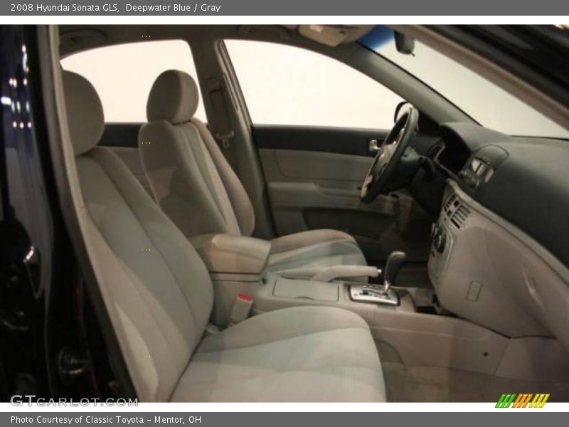 Deepwater Blue / Gray 2008 Hyundai Sonata GLS