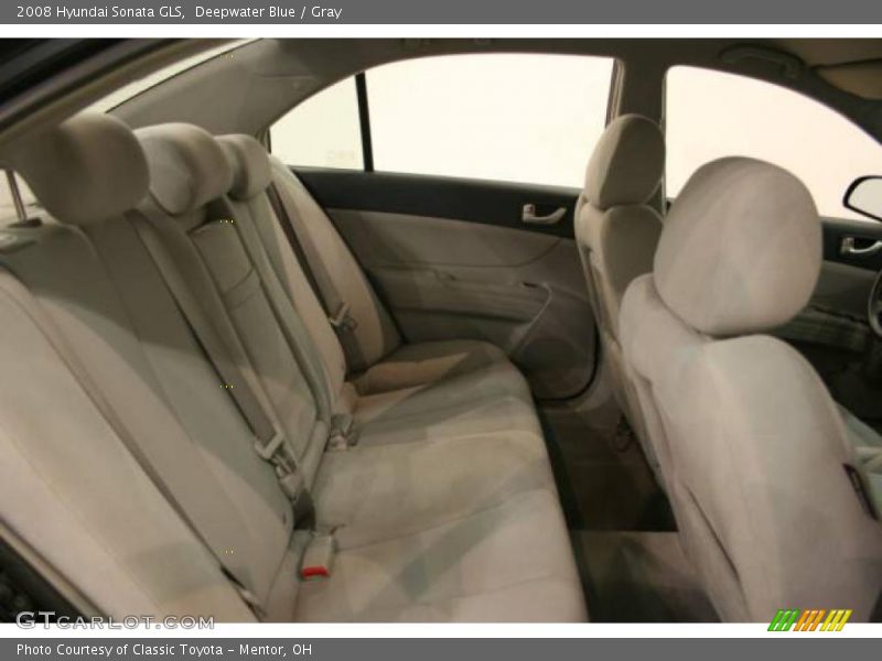Deepwater Blue / Gray 2008 Hyundai Sonata GLS