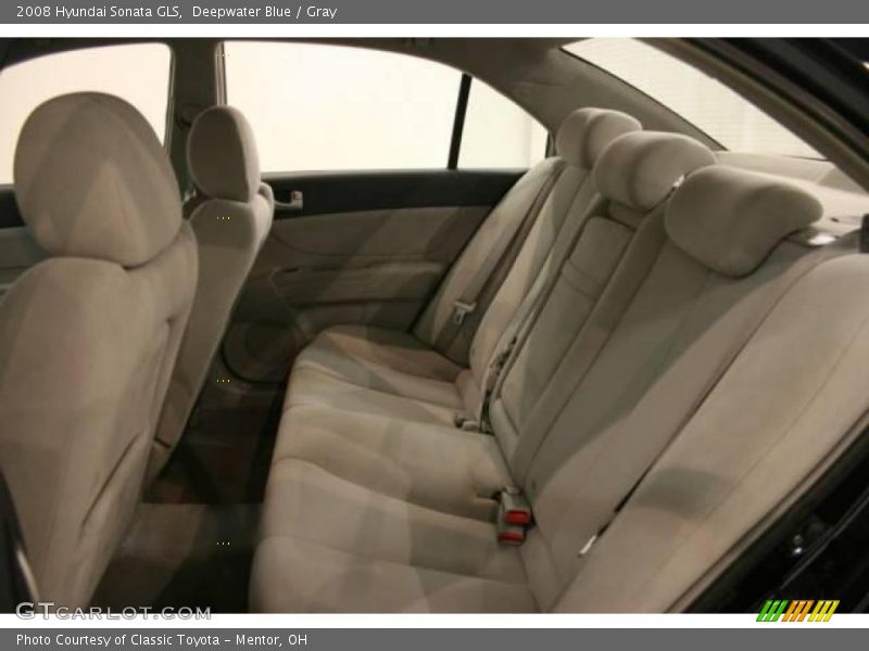 Deepwater Blue / Gray 2008 Hyundai Sonata GLS