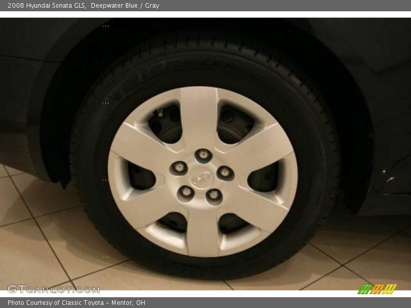 Deepwater Blue / Gray 2008 Hyundai Sonata GLS
