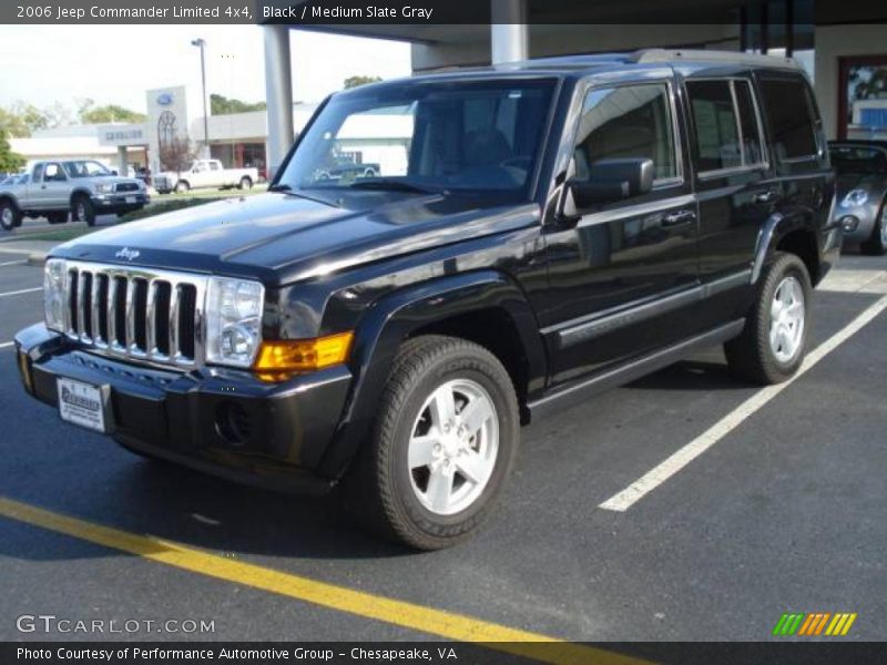 Black / Medium Slate Gray 2006 Jeep Commander Limited 4x4