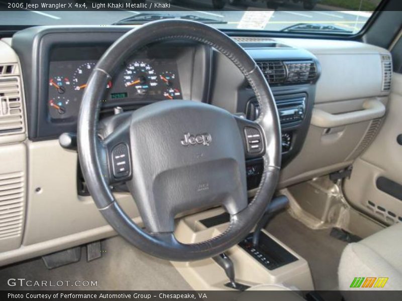 Light Khaki Metallic / Khaki 2006 Jeep Wrangler X 4x4