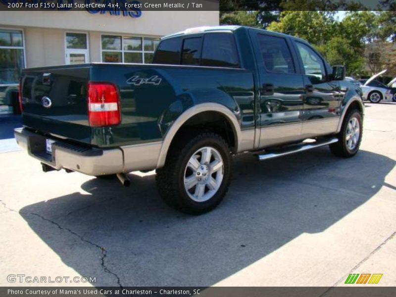 Forest Green Metallic / Tan 2007 Ford F150 Lariat SuperCrew 4x4