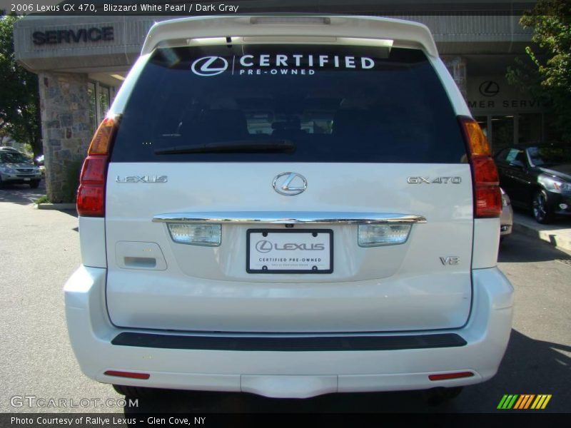 Blizzard White Pearl / Dark Gray 2006 Lexus GX 470